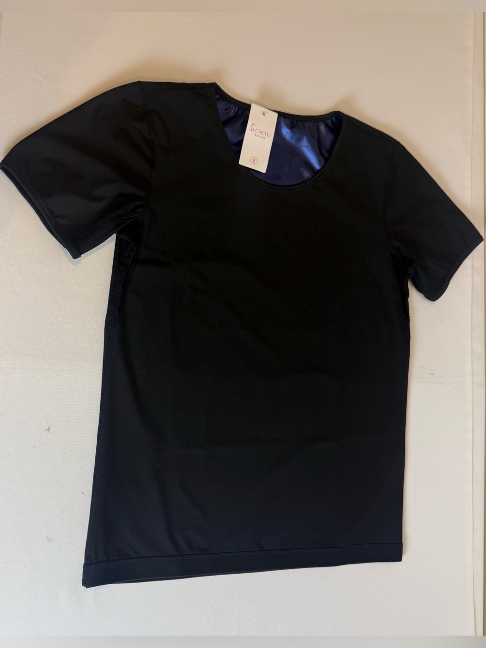 Scacto Women’s Heat Trapping Sauna Workout Shirt Black Medium